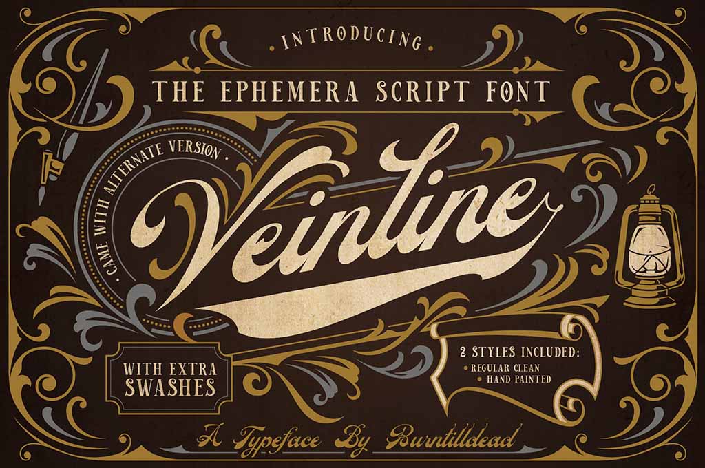 Veinline – Victorian Vintage Script