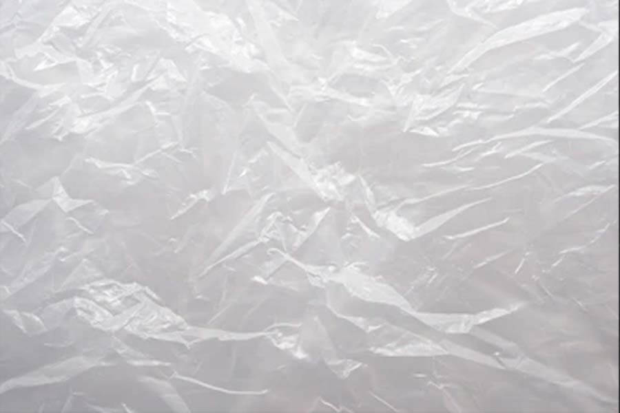 Wrinkled White Plastic Texture