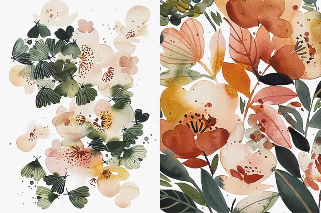 Artistic Floral Watercolor: Connect with Nature