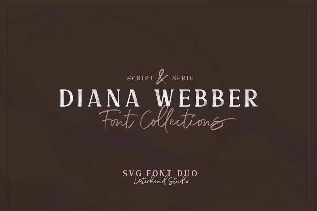 Diana Webber — SVG Font Duo
