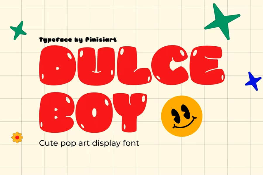 Dulce Boy — Cute Pop Art Display Font