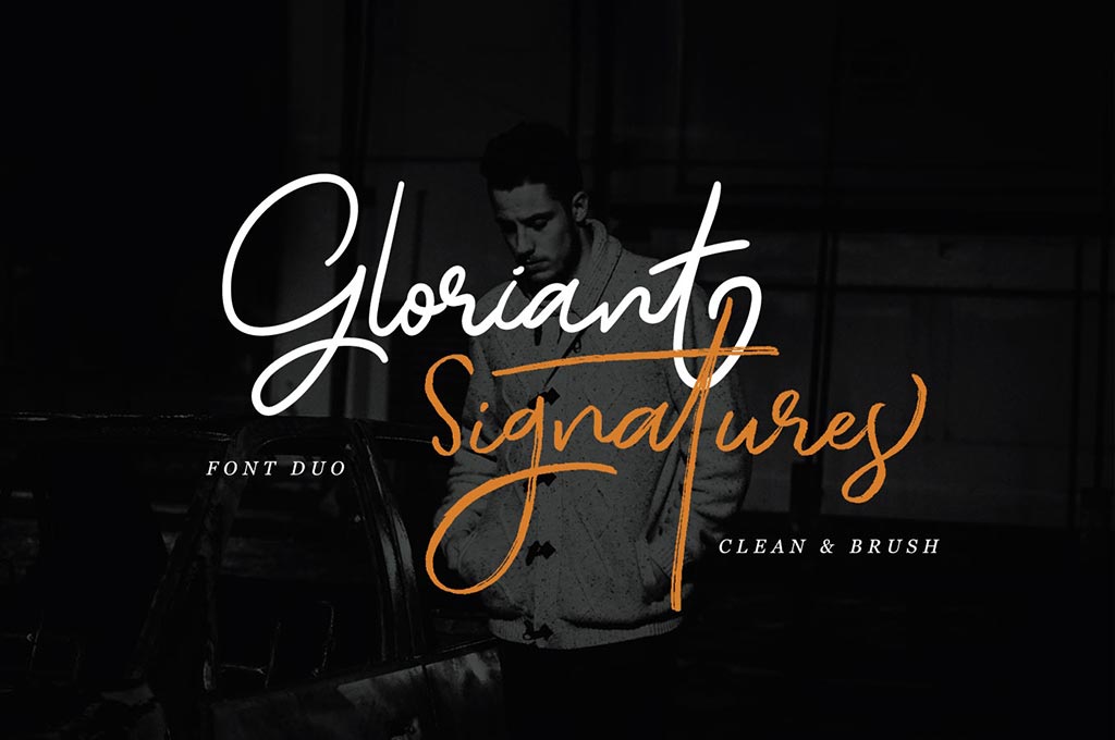 Gloriant Signature Font Duo