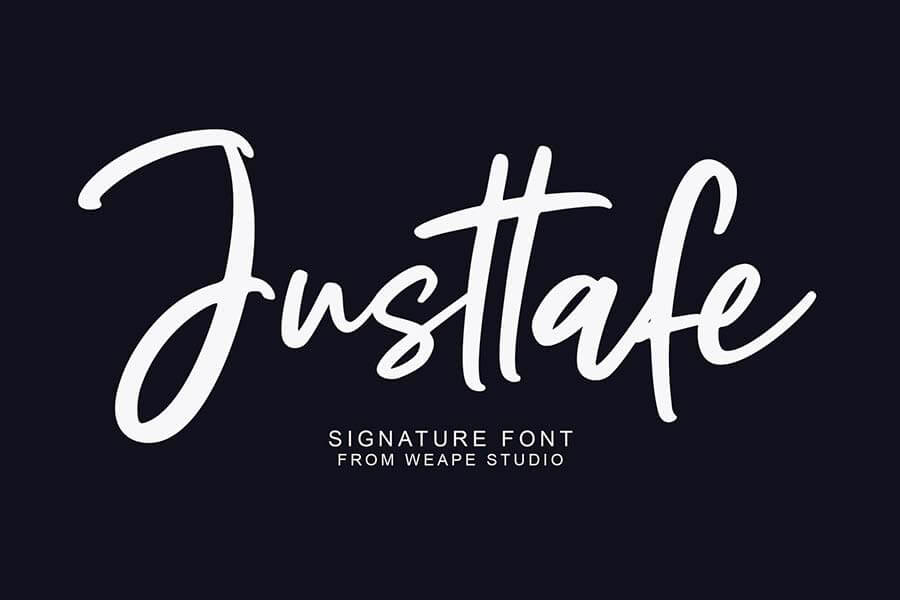 Justtafe Signature Font