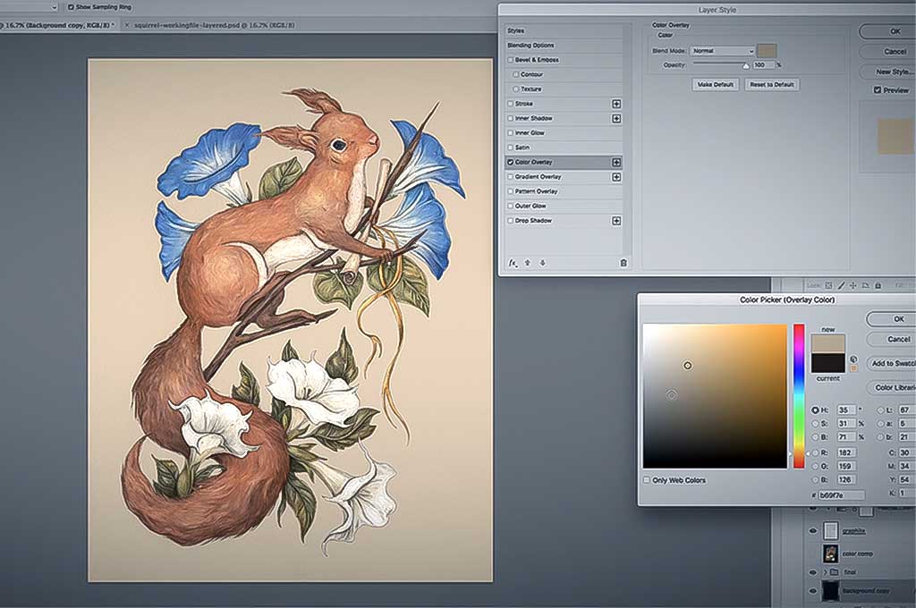 Natural Illustration with Digital Painting