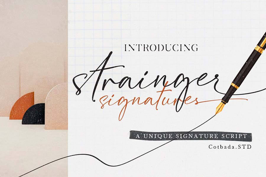 Strainger Signature Font