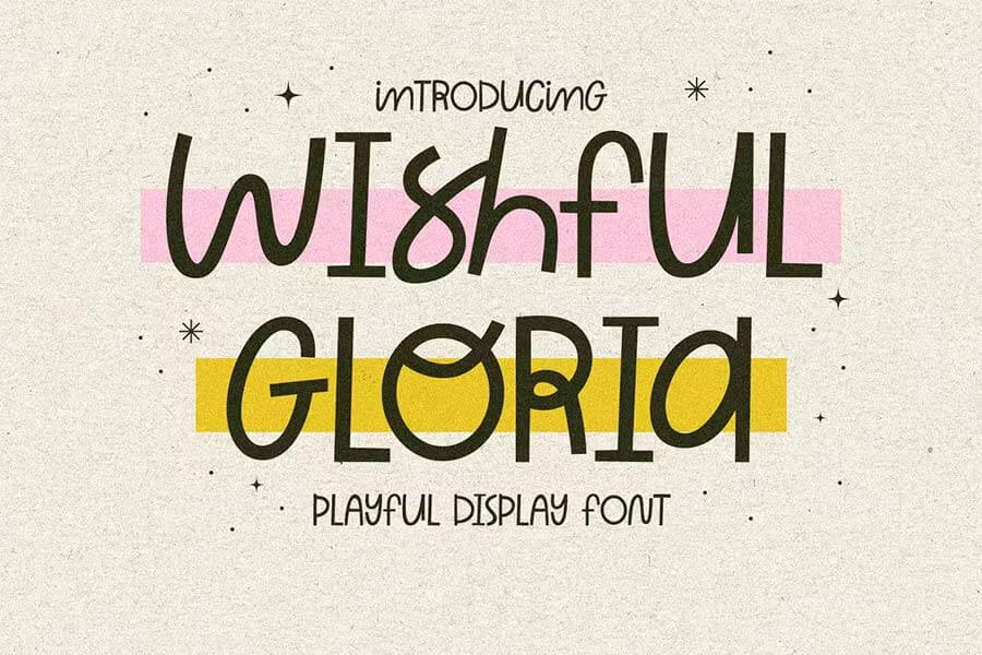Wishful Gloria — Playful Curly Font