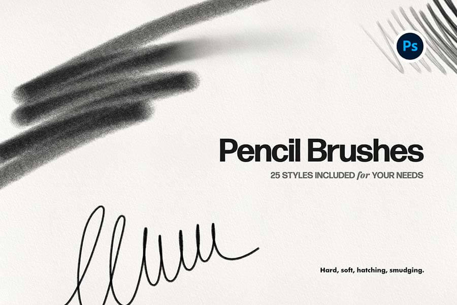 Basic Pencil Photoshop Brushes