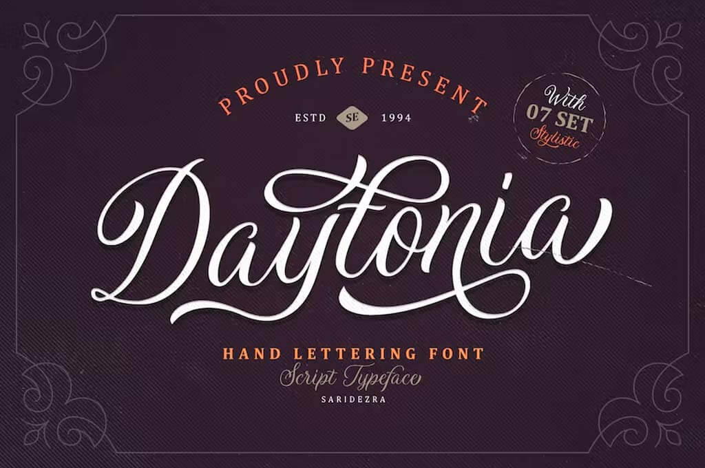 Daytonia — Hand Lettering Script