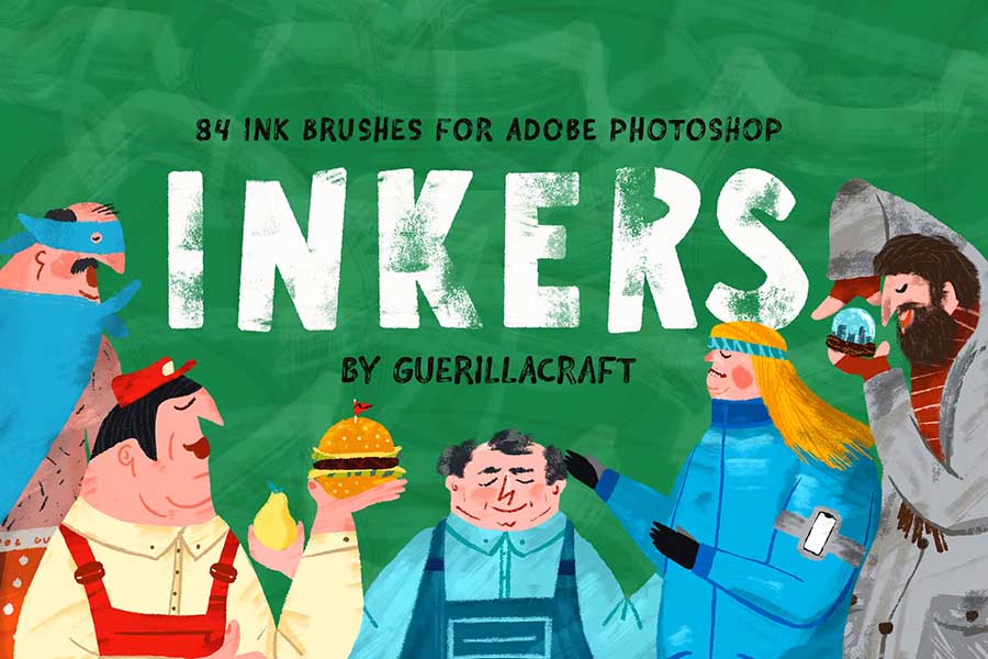 Inkers Brushes for Adobe Photoshop