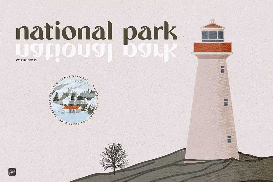 National Park Stamp