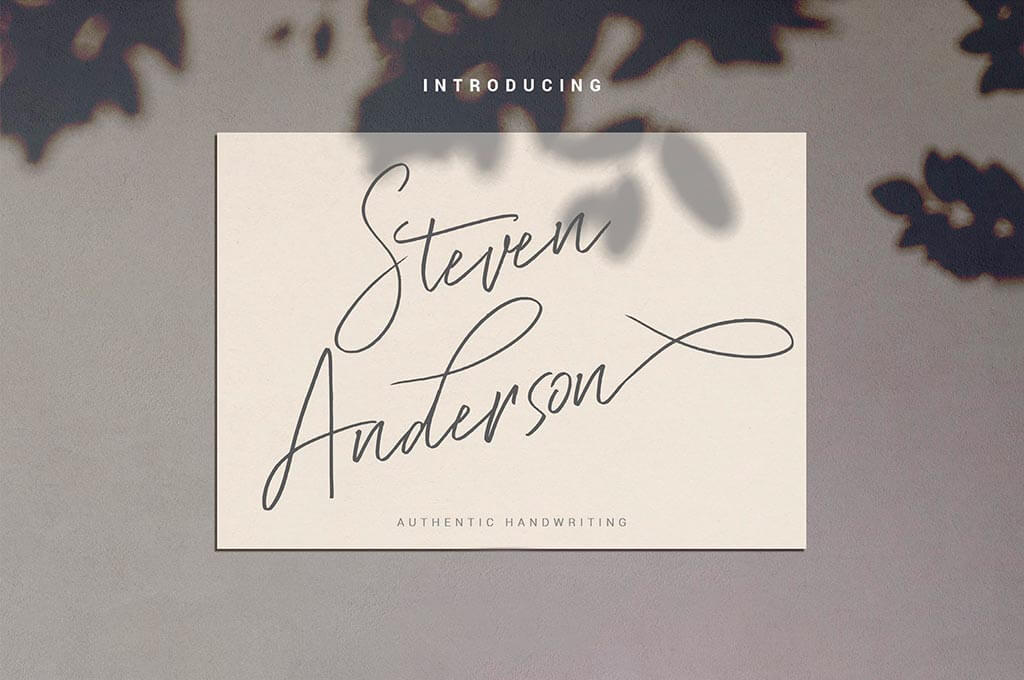 Steven Anderson Hand Lettering Font