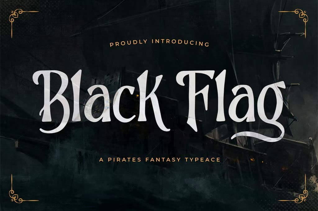 Black Flag — Pirates Fantasy Typeface