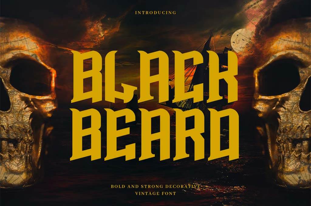 Blackbeard — Vintage Bold Display Typeface