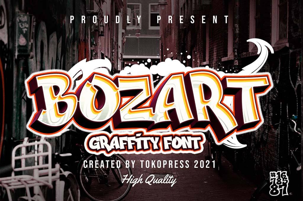 Bozart — Graffiti Font