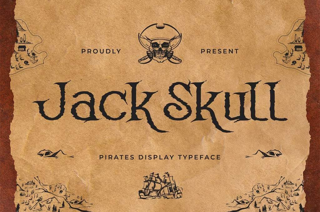 Jack Skull - Pirates Display Typeface