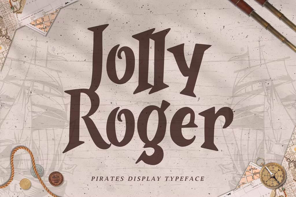 Jolly Roger — Pirates Display Typeface