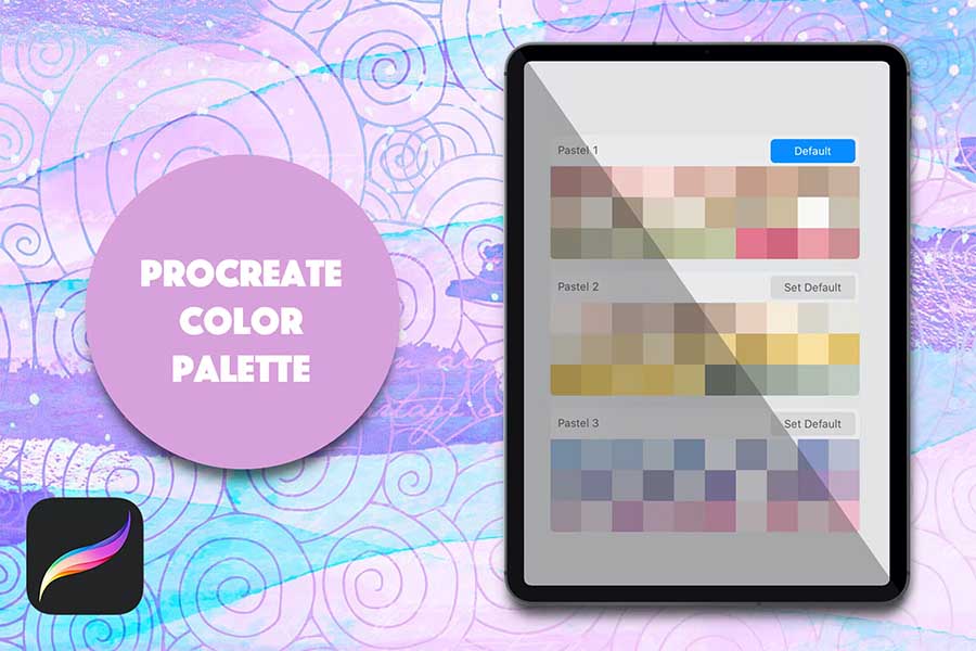 Pastel Procreate Color Palette Hex Code iPad Color 