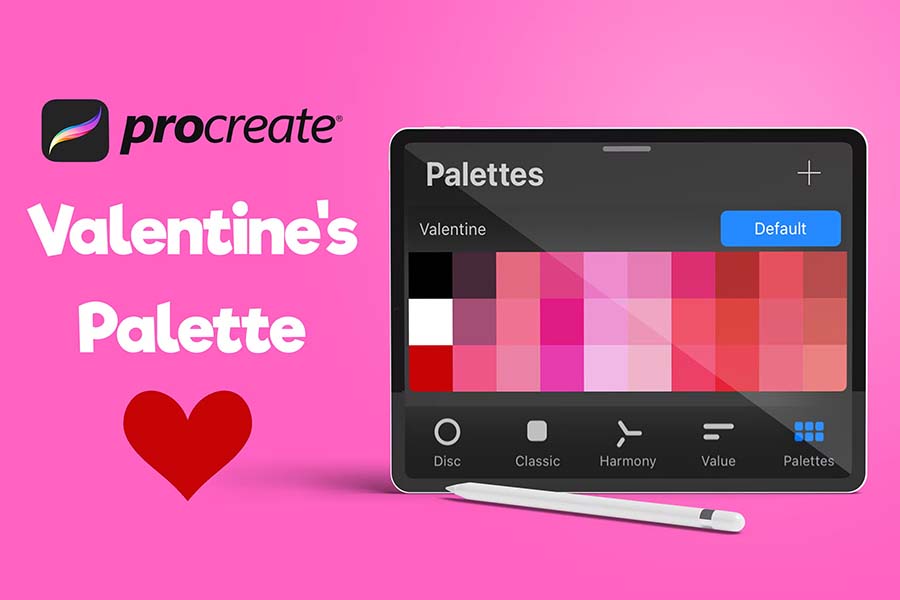 Procreate Palette — Valentine's