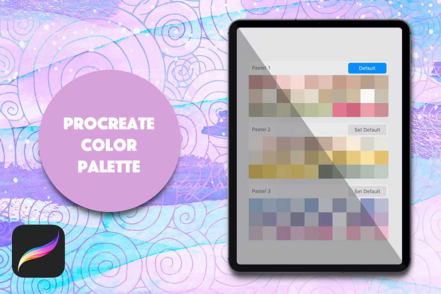 Procreate Palette — Light Pastels