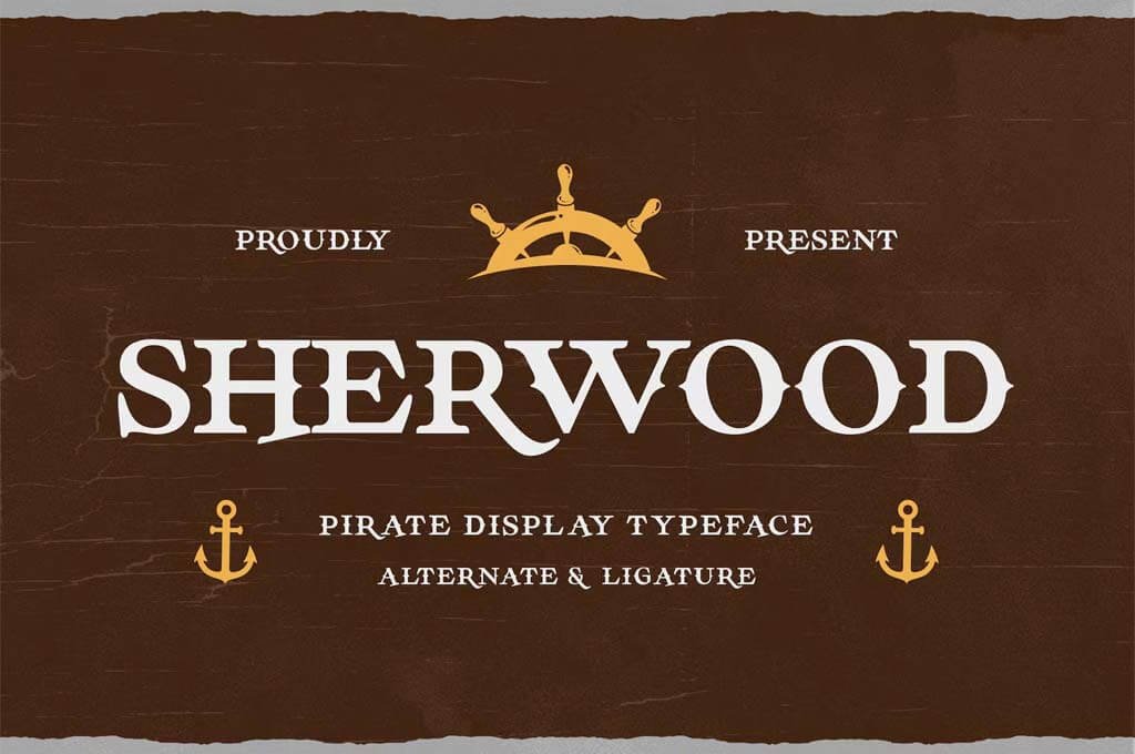 Sherwood - Pirates Display Typeface