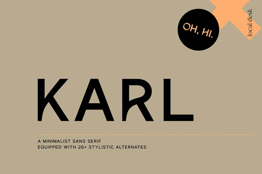 Karl — Cool Sans w Unique Alternates