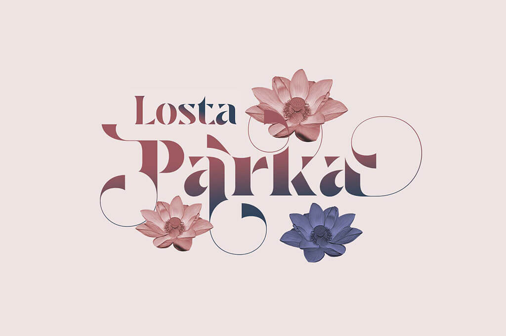Losta Parka — Decorative Stencil Font Family