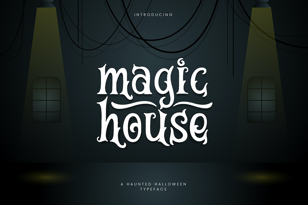 Magic House — Haunted Halloween Typeface