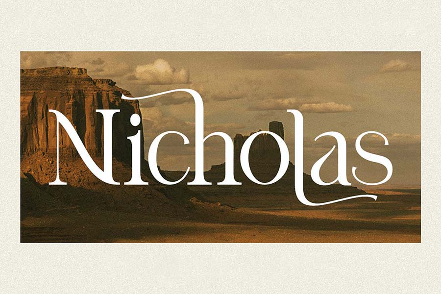 Nicholas Display Font