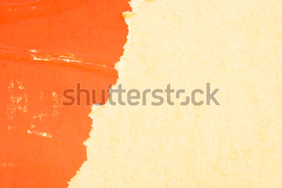 Old Orange & Yellow Torn Paper Texture