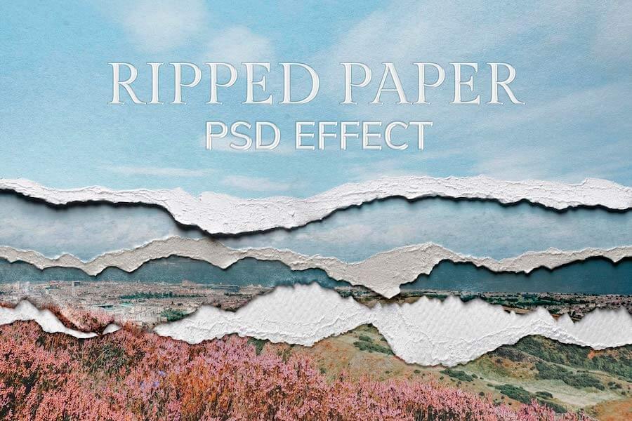 Ripped Paper Texture Effect
