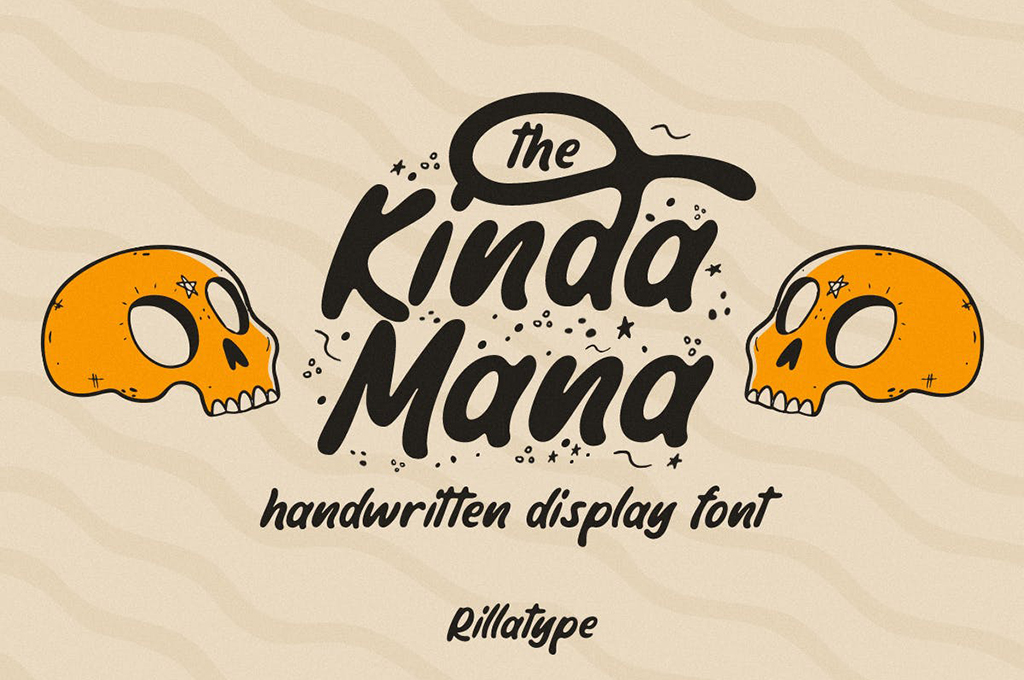 The Kindamana — Handwritten Display Font