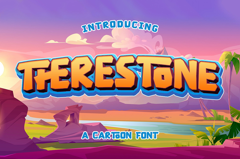 Therestone — Cartoon Display Font