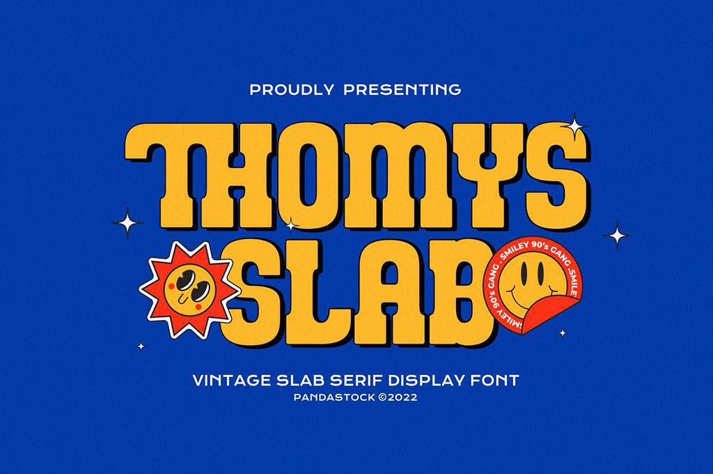 Thomys Slab — Bold Vintage Font