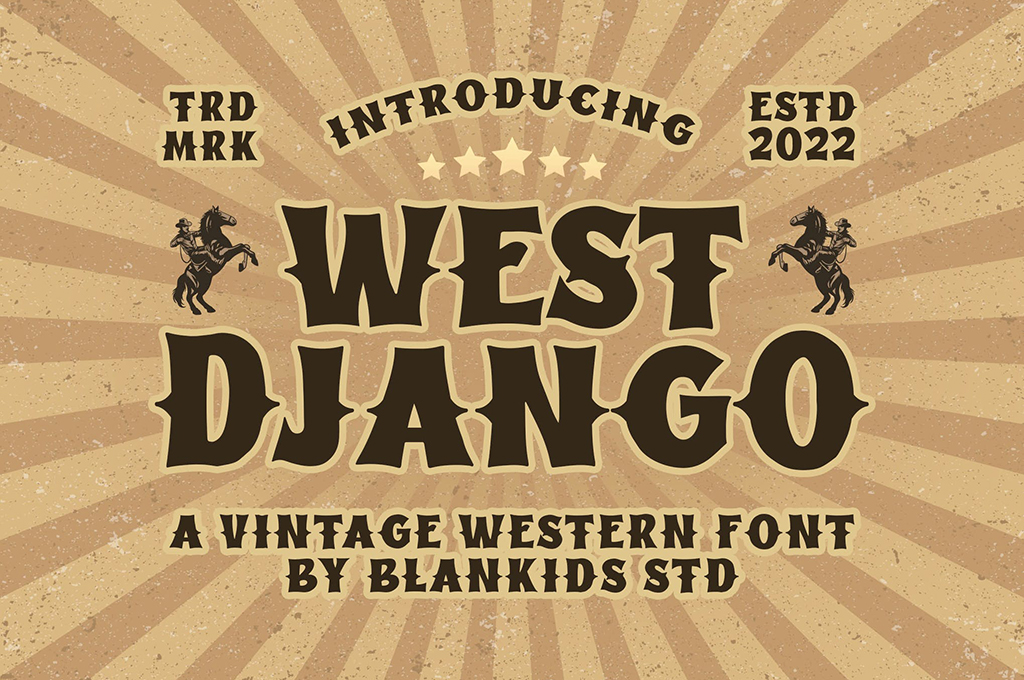 West Django a Vintage Western Font