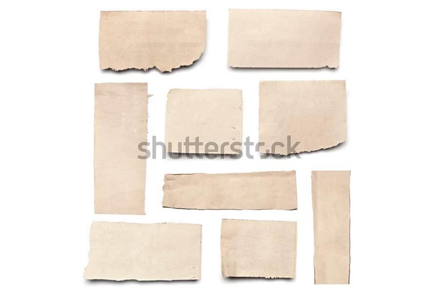 White Ripped Paper Texture Collection