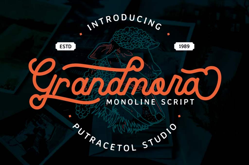 Grandmora Monoline Script