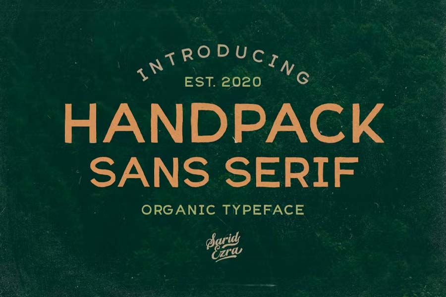 Handpack Sans Organic Font