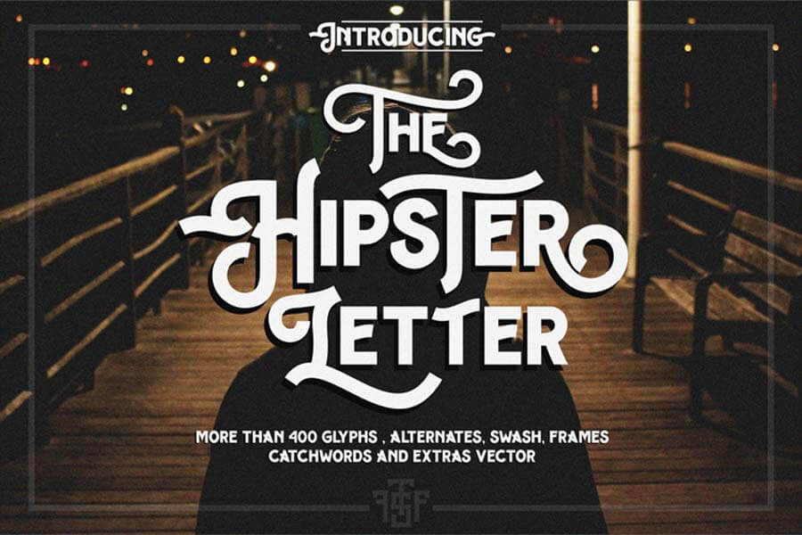 Hipster Letter Font