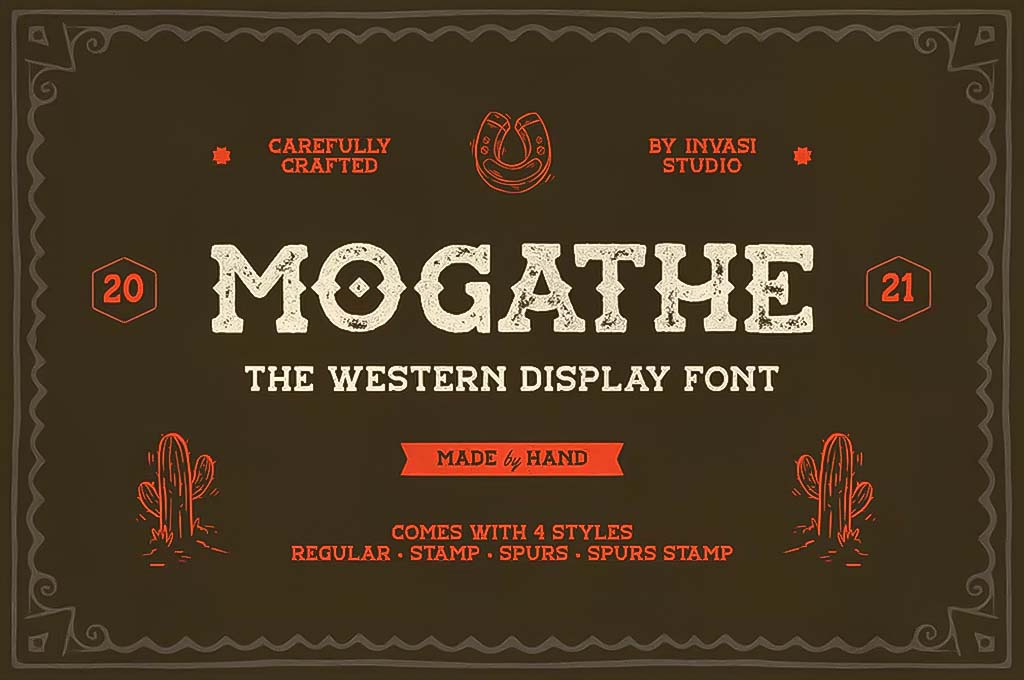Mogathe — Western Font
