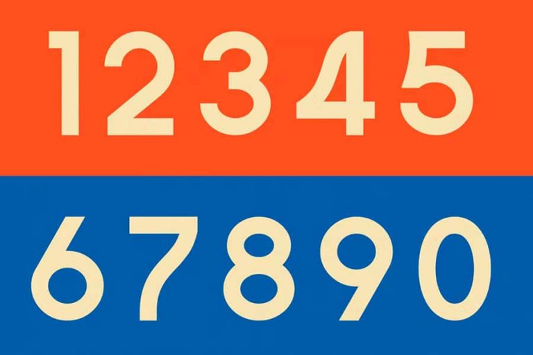 35+ Best Number Fonts????(Free & Paid) ??? The Designest