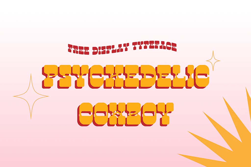 Psychedelic Cowboy Free Display Font
