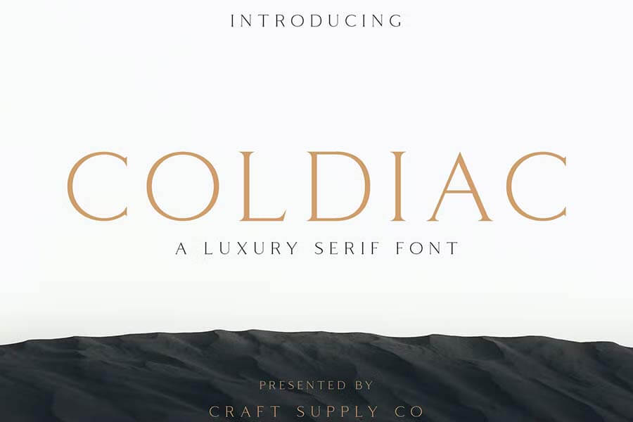 Coldiac — Luxury Serif Font