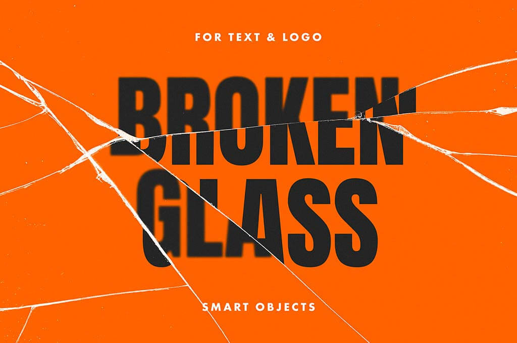 Broken Glass Text & Logo Effect