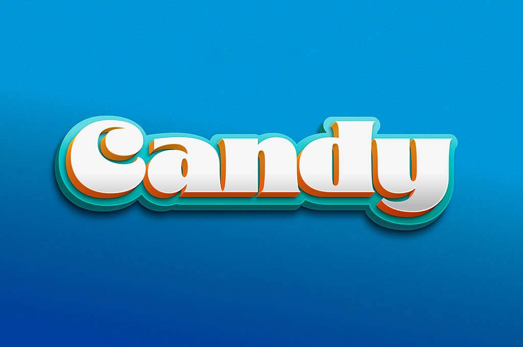 Candy Vector Text Effect
