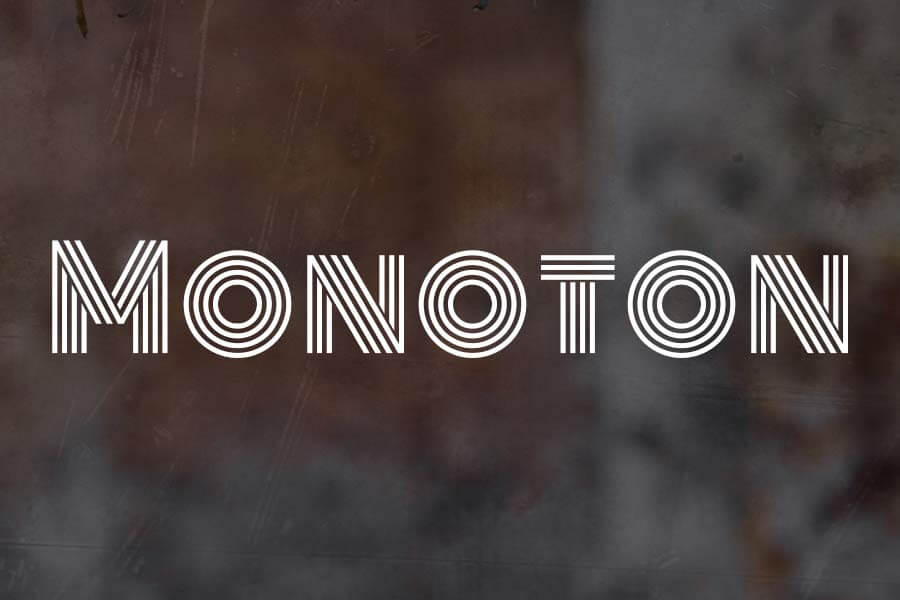 Monoton Free Font