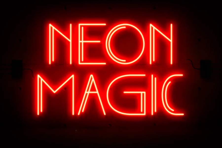 Neon Magic Retro Sans Serif Font