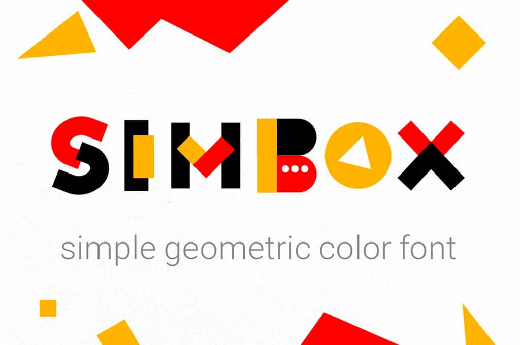 Simbox | The Color Geometric Font