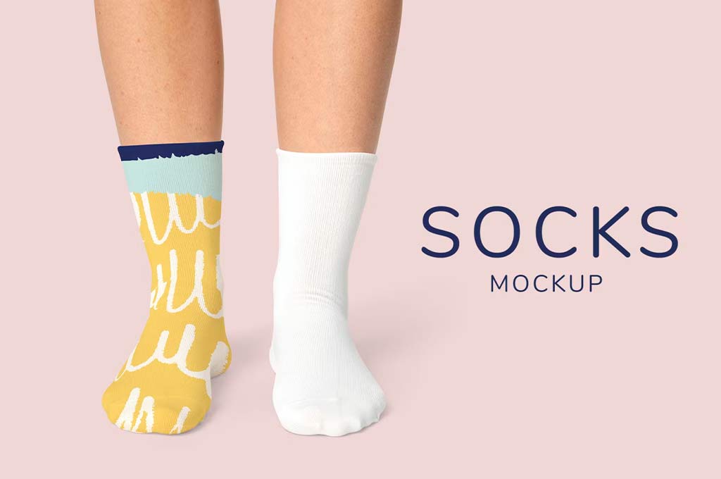 Socks Mockup Template