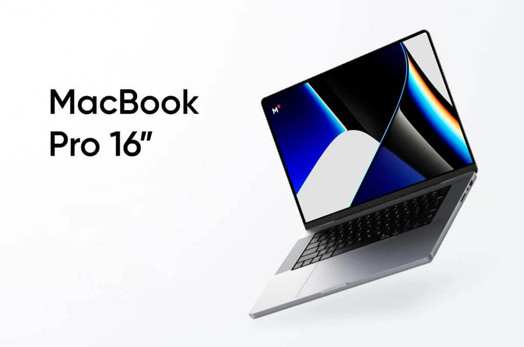12 MacBook Pro 16’’ Mockups Scenes