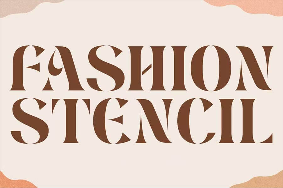 Fashion Stencil — Logo Font